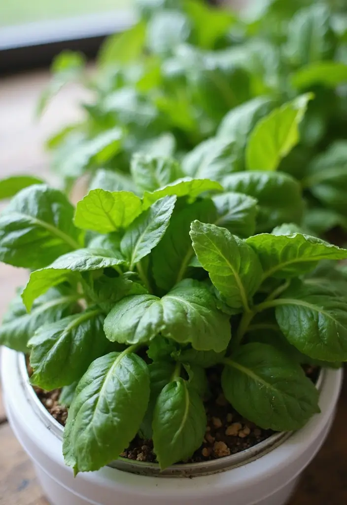 28 Hydroponic Gardening DIY Projects for Beginners - 13. Hydroponic Spinach Garden
