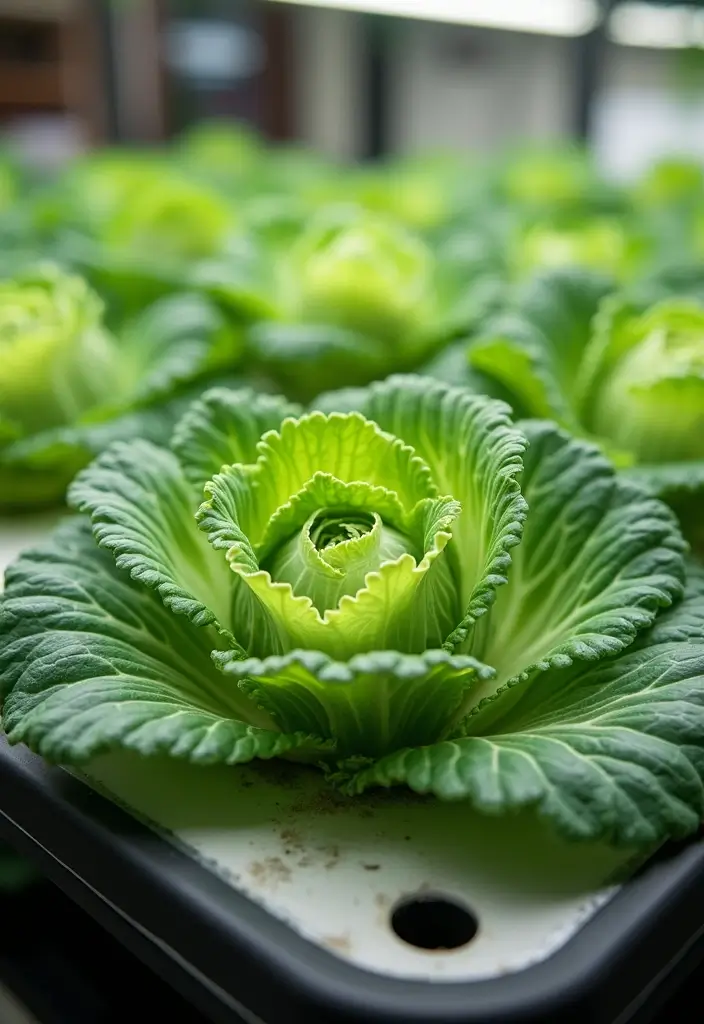28 Hydroponic Gardening DIY Projects for Beginners - 17. Hydroponic Cabbage Garden