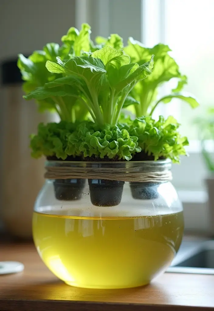 28 Hydroponic Gardening DIY Projects for Beginners - 4. Kratky Method Hydroponic Garden