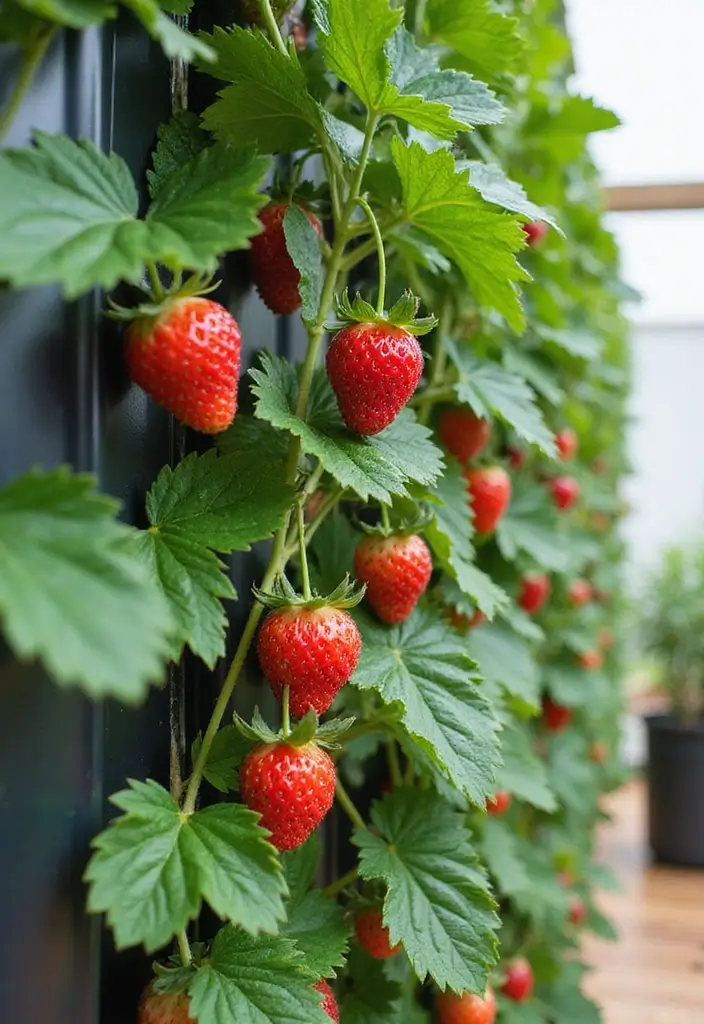 28 Hydroponic Gardening DIY Projects for Beginners - 6. Hydroponic Strawberry Planter