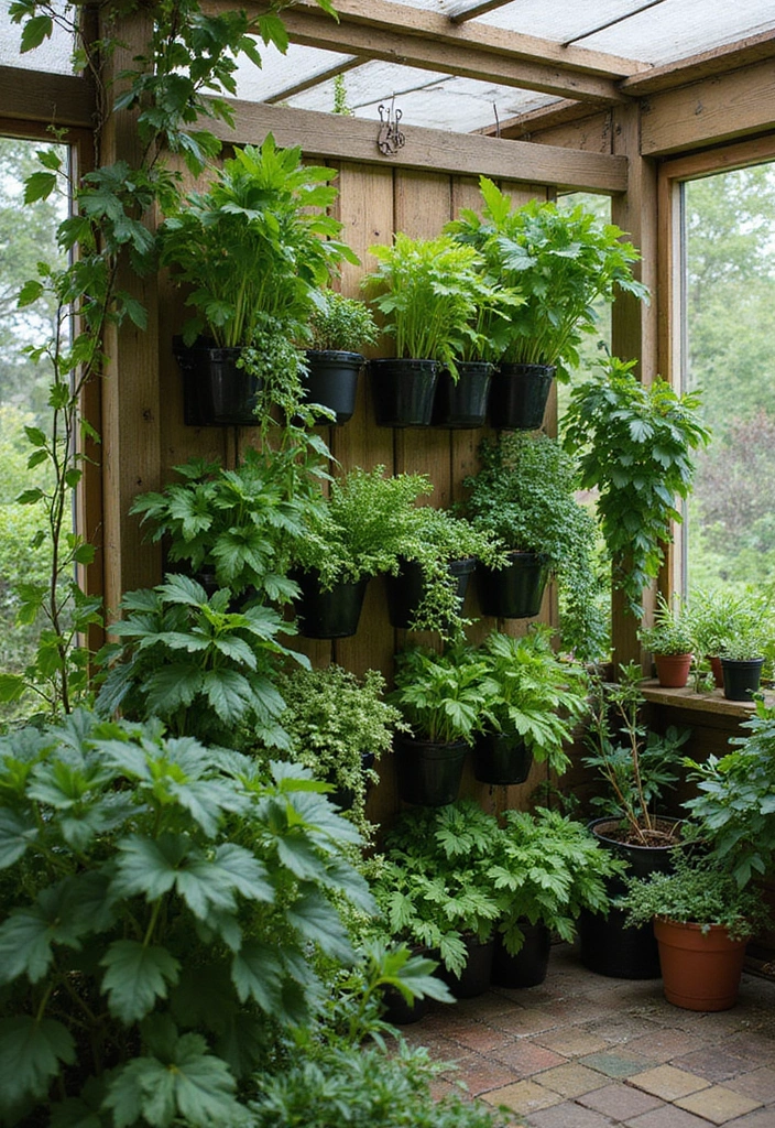 28 Practical Garden Shed Ideas for Storage and Style - 13. Edible Plant Display