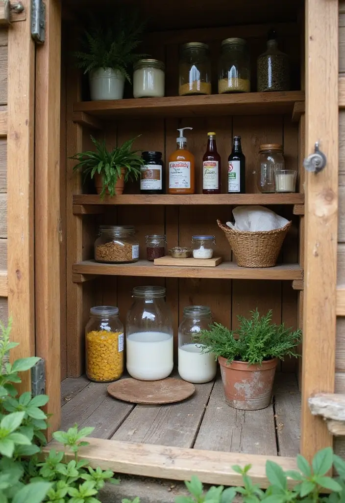 28 Practical Garden Shed Ideas for Storage and Style - 24. Natural Pest Control Area