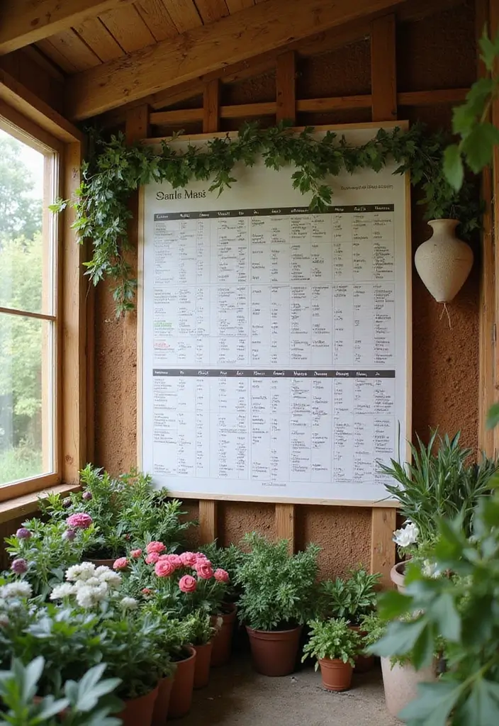28 Practical Garden Shed Ideas for Storage and Style - 28. Seasonal Garden Calendar