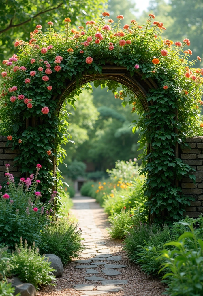 28 Small Garden Ideas to Maximize Your Outdoor Space - 12. Garden Arches: Add Height and Beauty