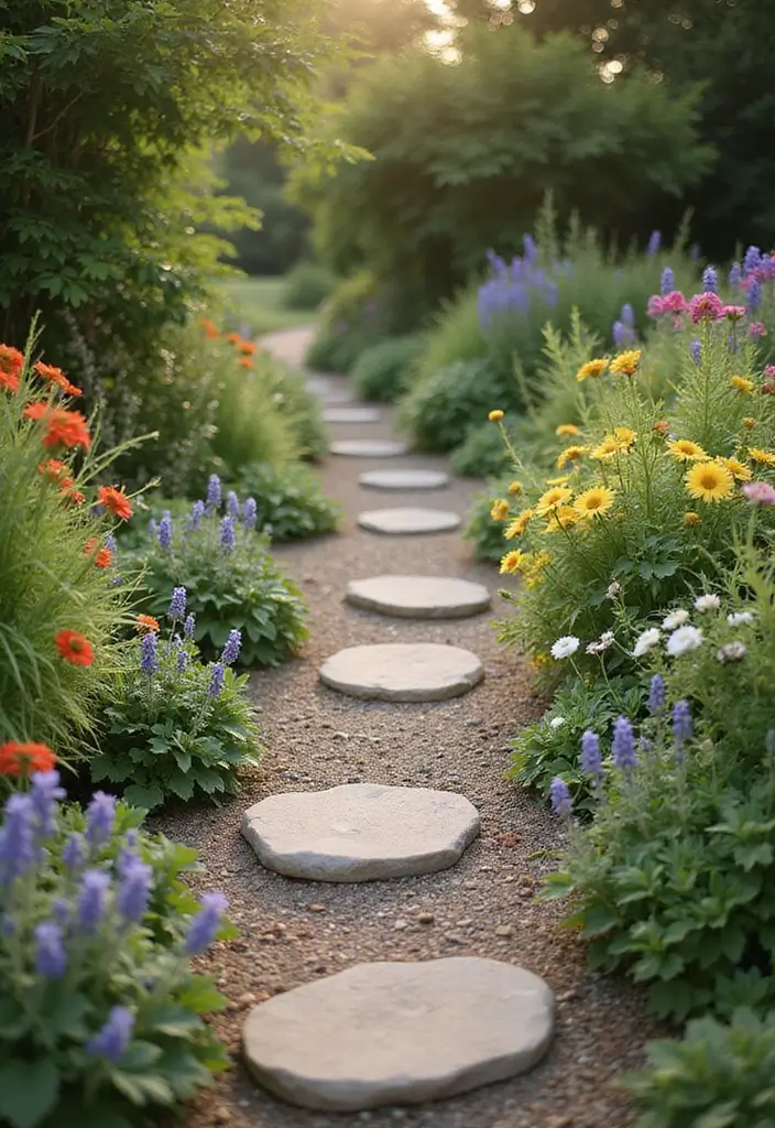 28 Small Garden Ideas to Maximize Your Outdoor Space - 14. Playful Pathways: Guide with Style