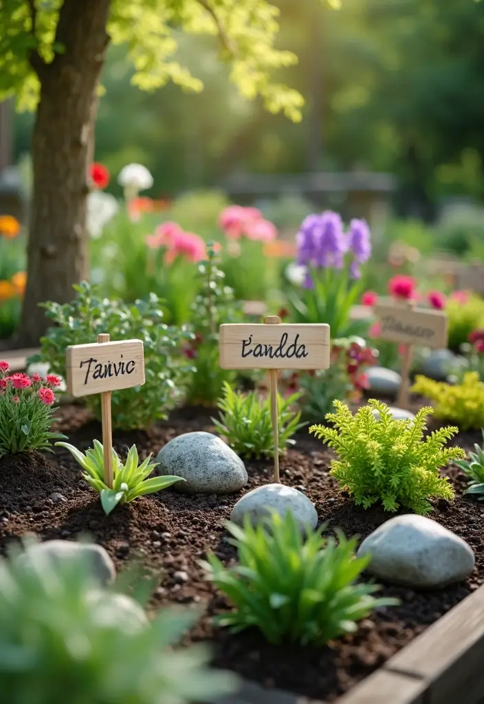 28 Small Garden Ideas to Maximize Your Outdoor Space - 15. Garden Labels: Organize with Style