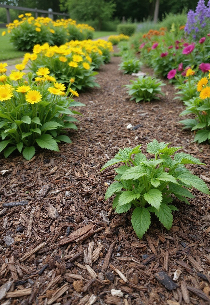 28 Veggie Garden Ideas to Maximize Space and Yield - 16. Mulching for Moisture Retention