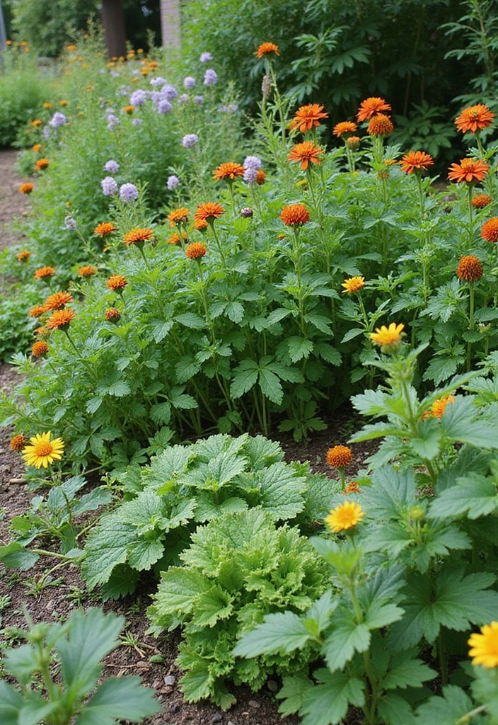 28 Veggie Garden Ideas to Maximize Space and Yield - 8. Herb Companion Planting