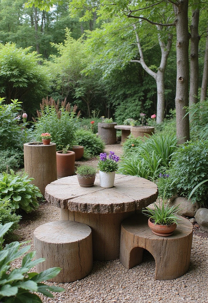29 Contemporary Garden Design Trends You Can’t Miss - 21. Reclaimed and Upcycled Materials