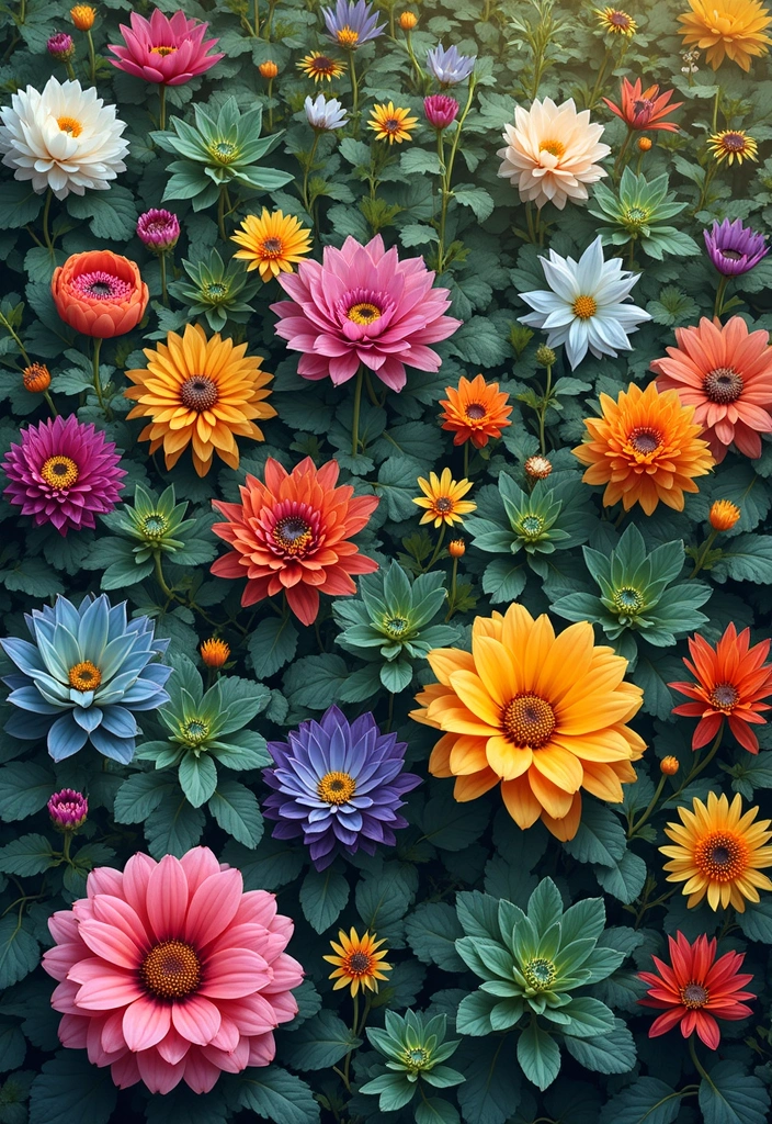 29 Contemporary Garden Design Trends You Can’t Miss - 8. Colorful Plant Combinations