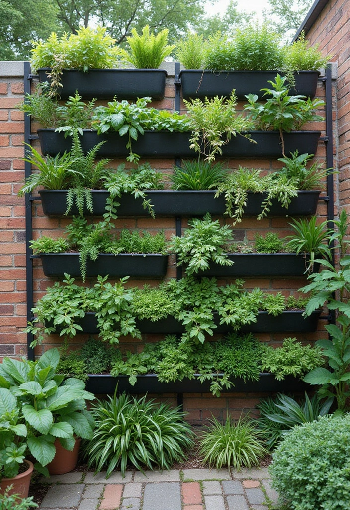 29 Garden Fence Ideas to Enhance Your Outdoor Space - 14. Vertical Garden Fences