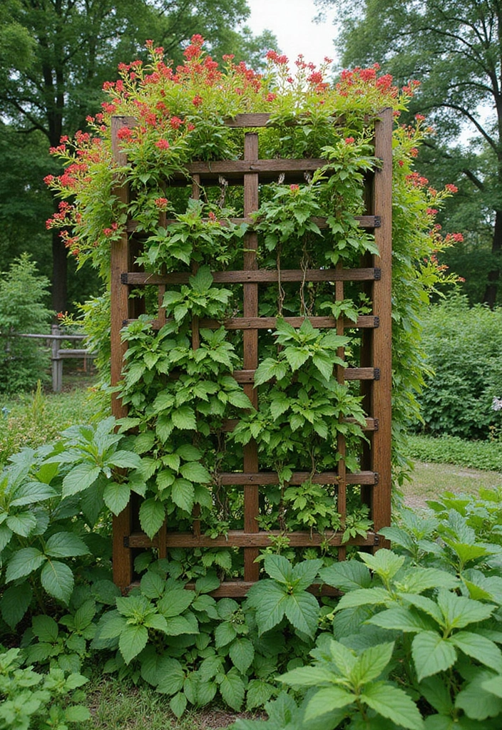 29 Garden Fence Ideas to Enhance Your Outdoor Space - 15. Trellis Fences