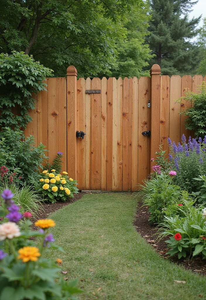 29 Garden Fence Ideas to Enhance Your Outdoor Space - 20. Eco-Friendly Cedar Fences