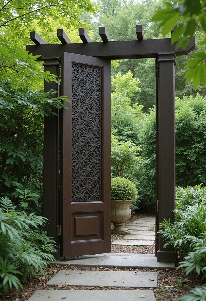 29 Garden Fence Ideas to Enhance Your Outdoor Space - 28. Custom Privacy Screens
