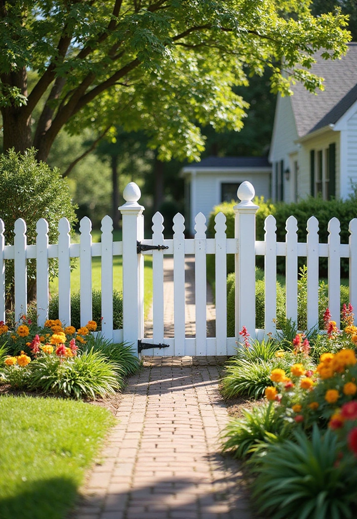 29 Garden Fence Ideas to Enhance Your Outdoor Space - 4. Classic Picket Fences