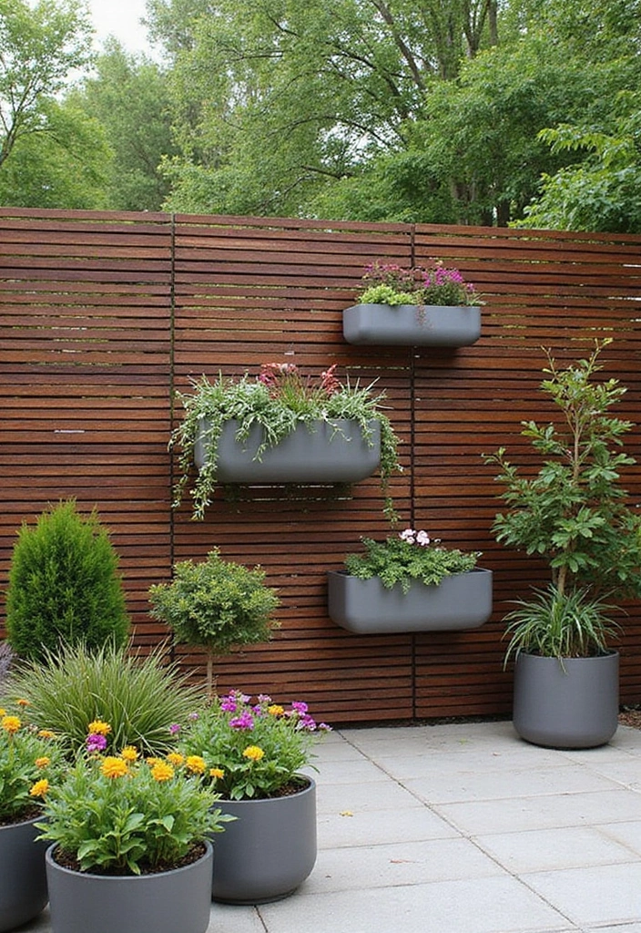 29 Garden Fence Ideas to Enhance Your Outdoor Space - 9. Horizontal Slatted Fences