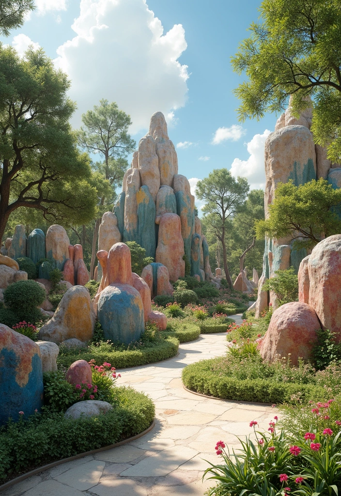 29 Inspiring Australian Garden Design Concepts for Unique Landscapes - 14. Integrate Art