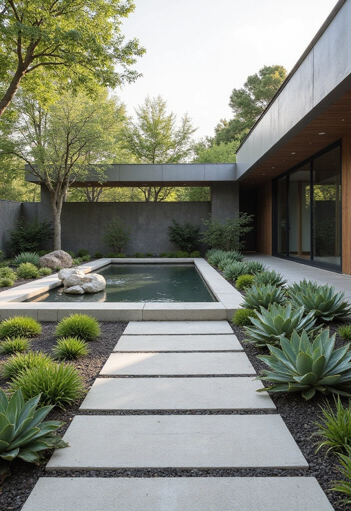 29 Inspiring Australian Garden Design Concepts for Unique Landscapes - 3. Modern Minimalism