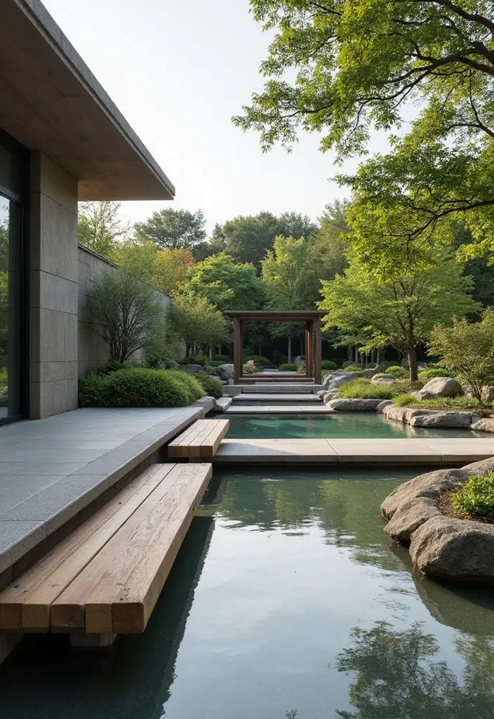 29 Inspiring Japanese Zen Garden Concepts for Mindful Living - 21. Integrating Modern Design