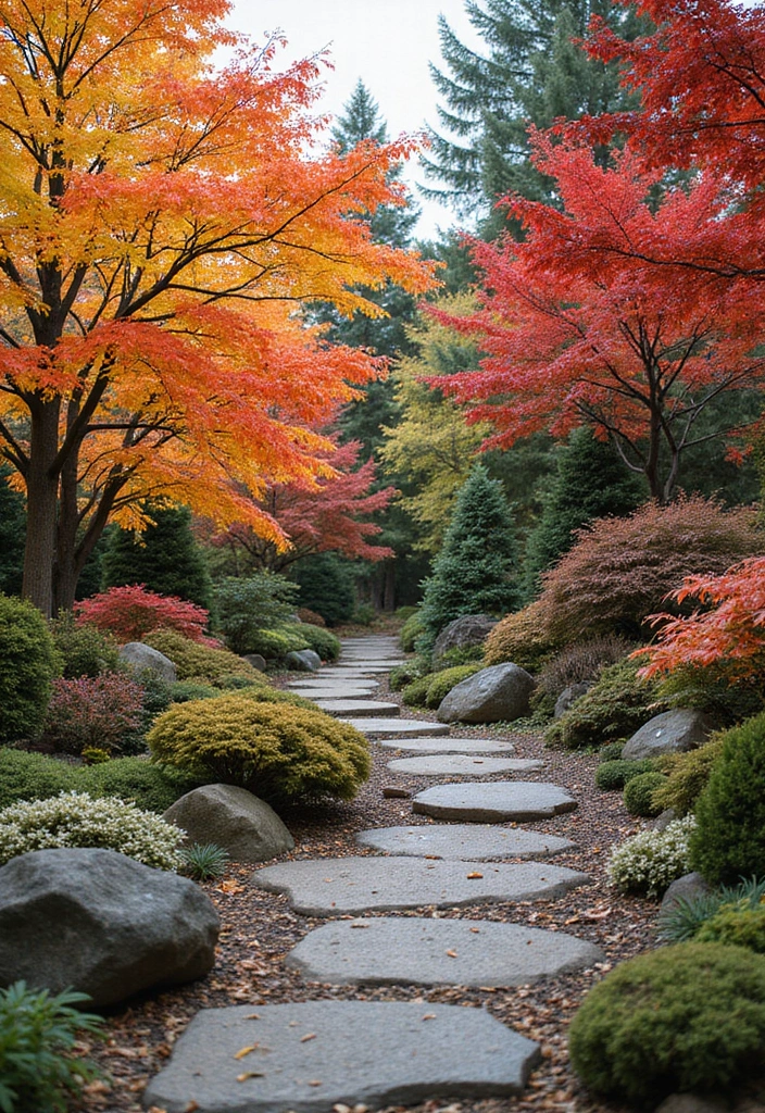 29 Inspiring Japanese Zen Garden Concepts for Mindful Living - 24. Seasonal Decorations in Zen Gardens