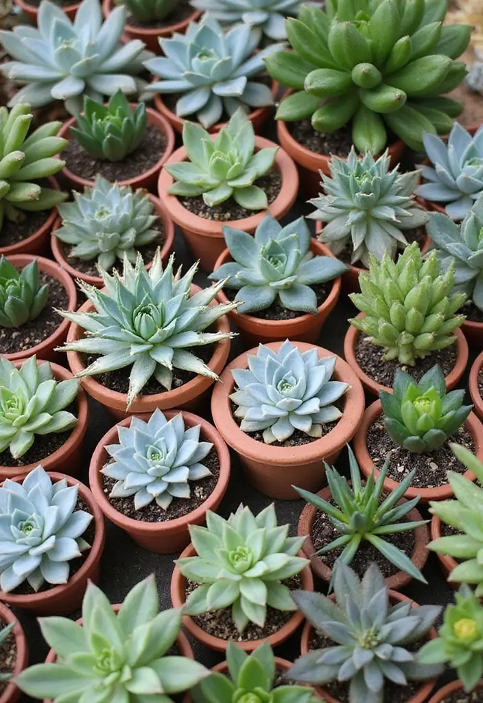 29 Inspiring Small Garden Layouts You’ll Love - 14. Succulent Displays