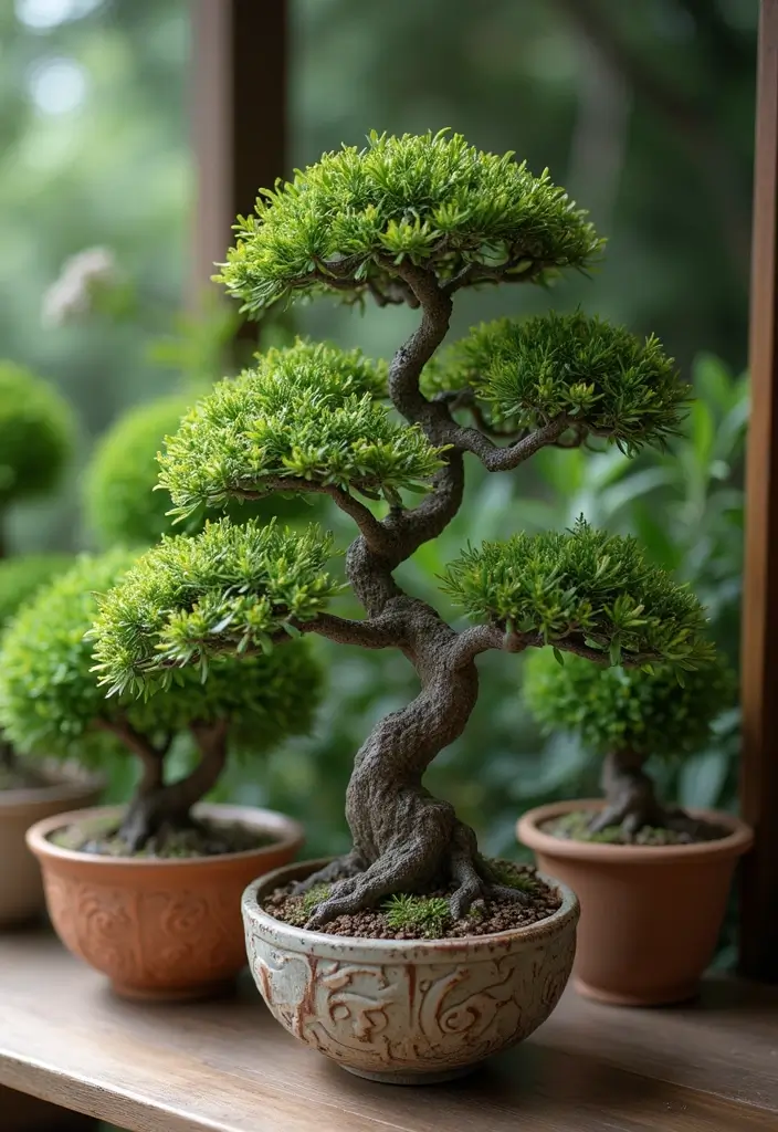 29 Inspiring Small Garden Layouts You’ll Love - 15. Miniature Trees