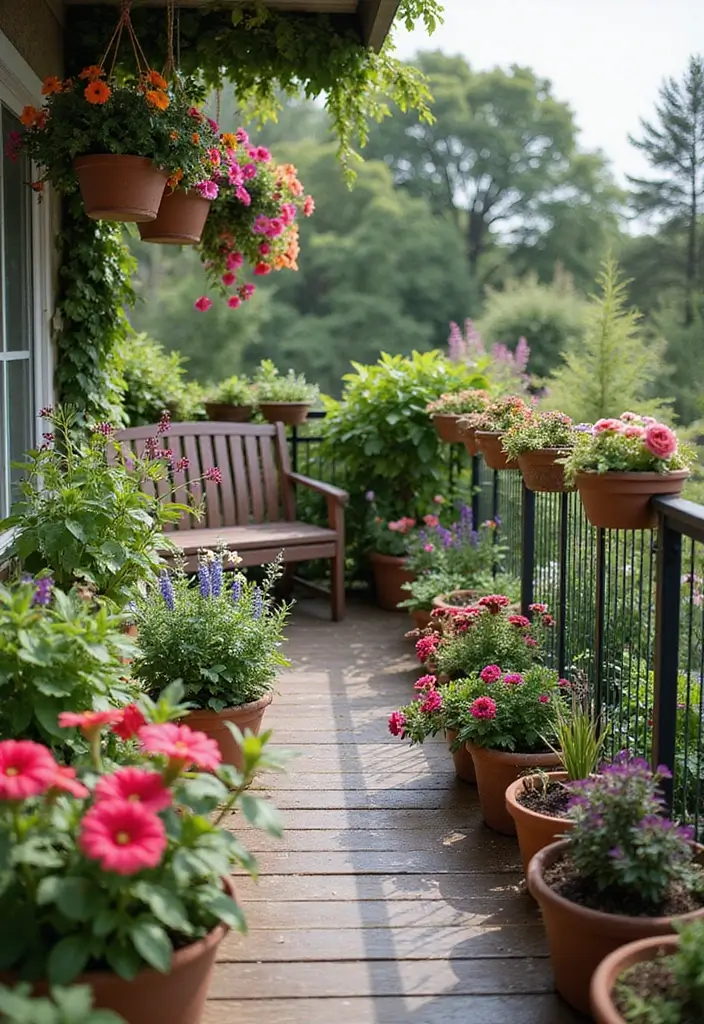 29 Inspiring Small Garden Layouts You’ll Love - 2. Balcony Gardens