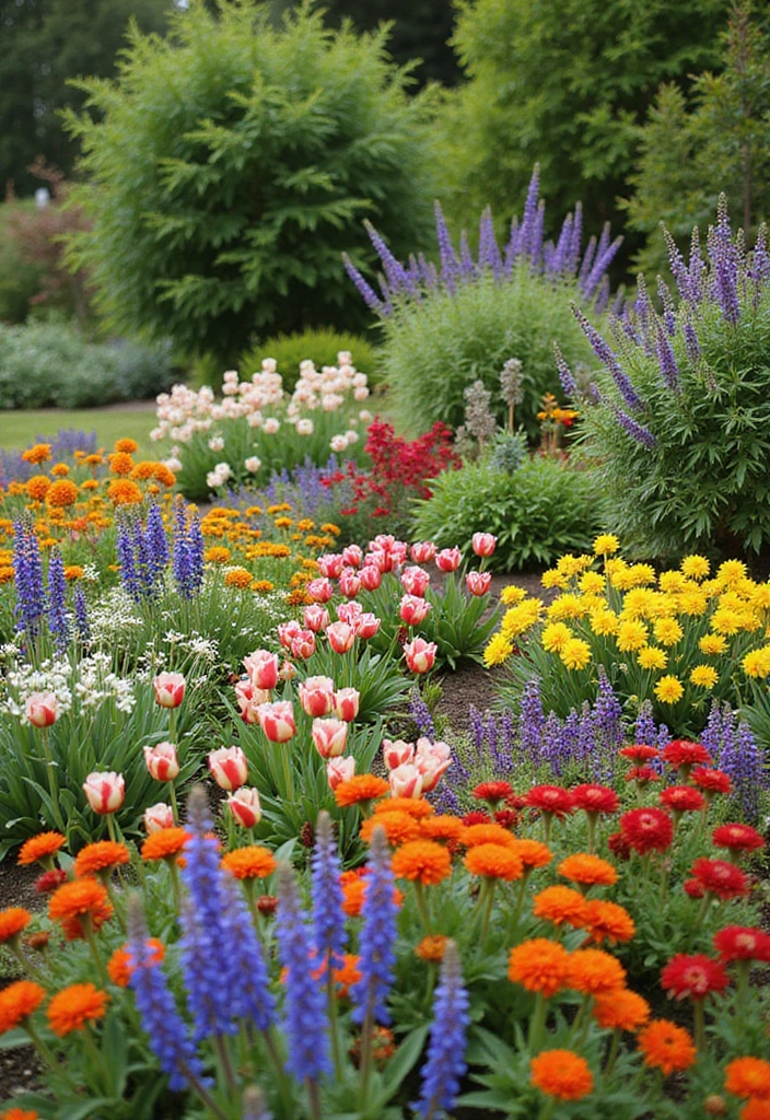 29 Inspiring Small Garden Layouts You’ll Love - 26. Seasonal Planting