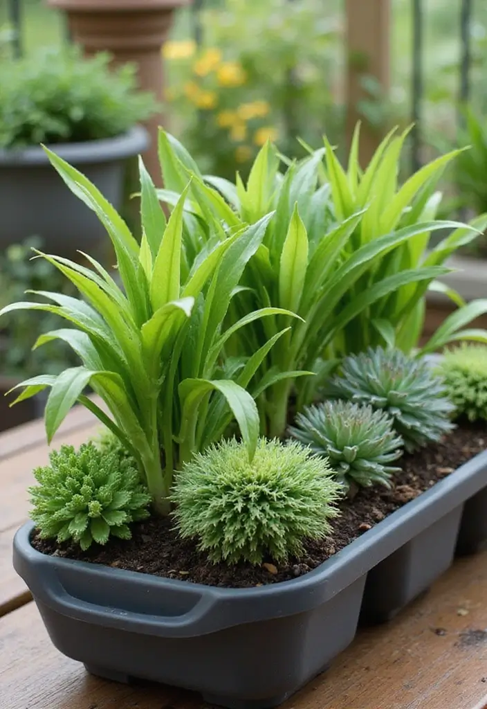 29 Inspiring Small Garden Layouts You’ll Love - 27. Self-Watering Planters