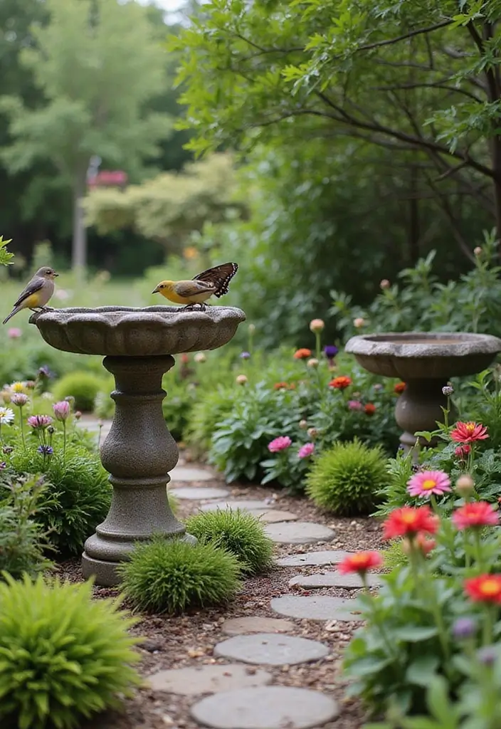 29 Magical Fairy Garden Ideas to Bring Fantasy to Life - 26. Fairy Garden with Wildlife