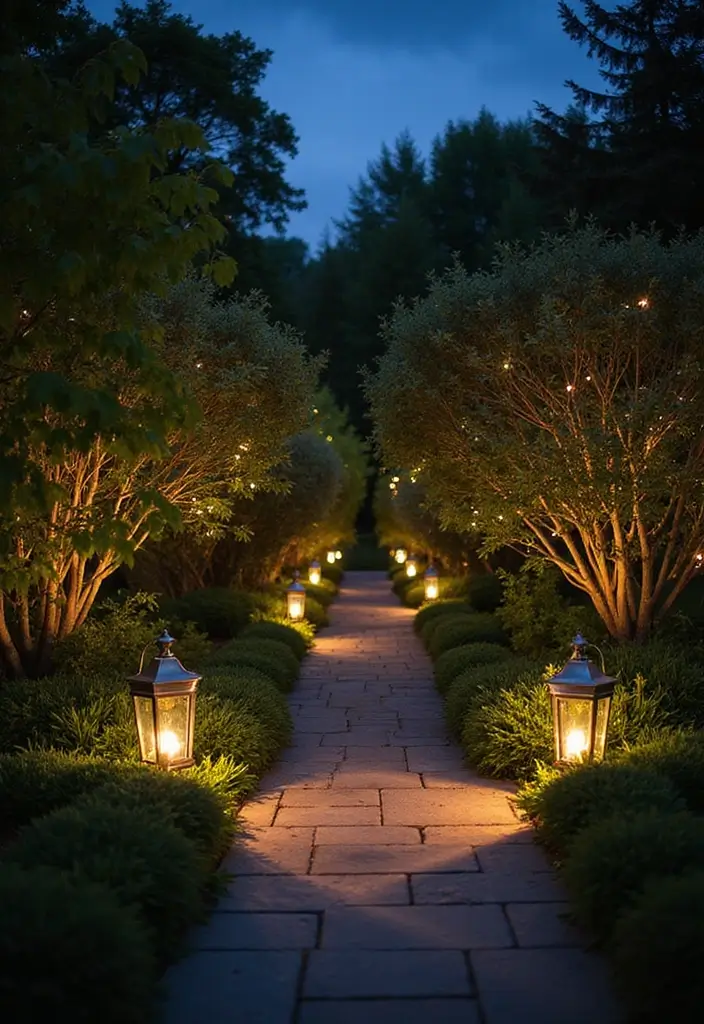 29 Outdoor Garden Ideas for Every Season - 11. Outdoor Lighting for Evening Charm