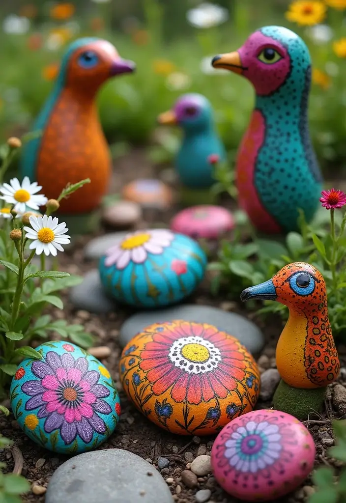 29 Outdoor Garden Ideas for Every Season - 21. Handcrafted Garden Decor