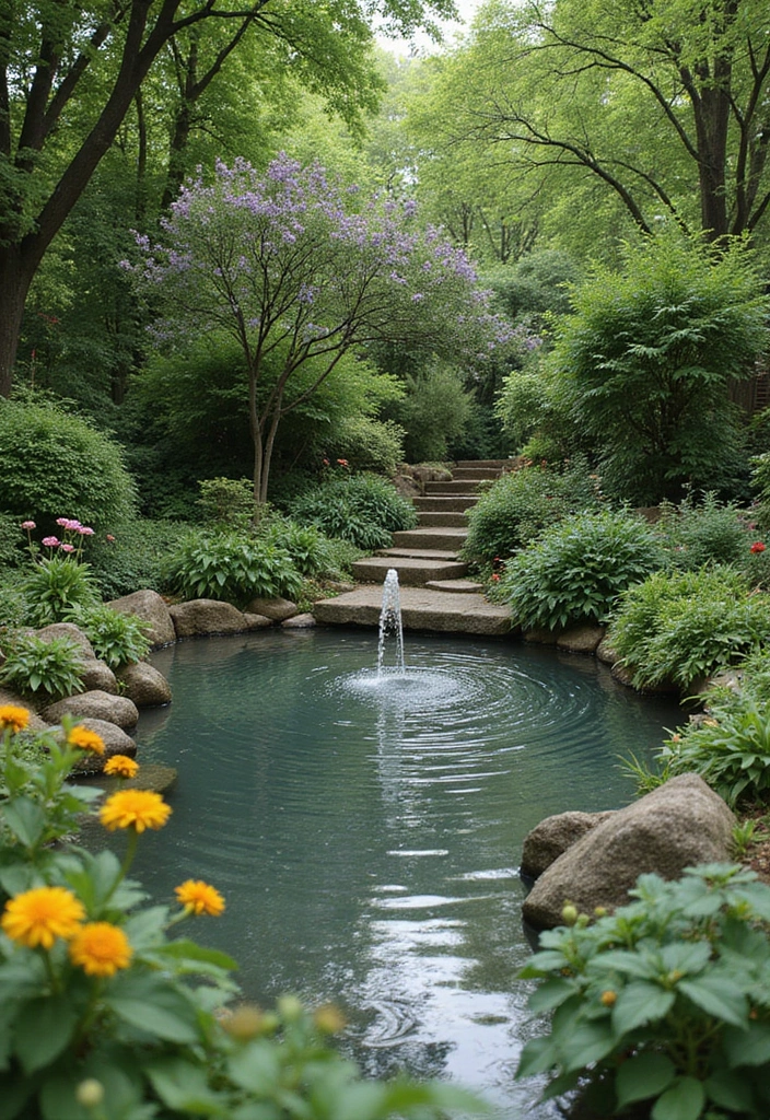 29 Outdoor Garden Ideas for Every Season - 24. Water Features for Serenity
