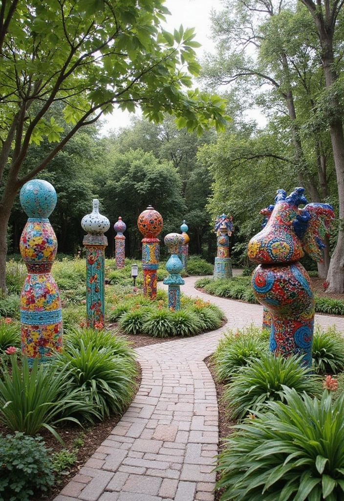 29 Outdoor Garden Ideas for Every Season - 25. Outdoor Art Installations