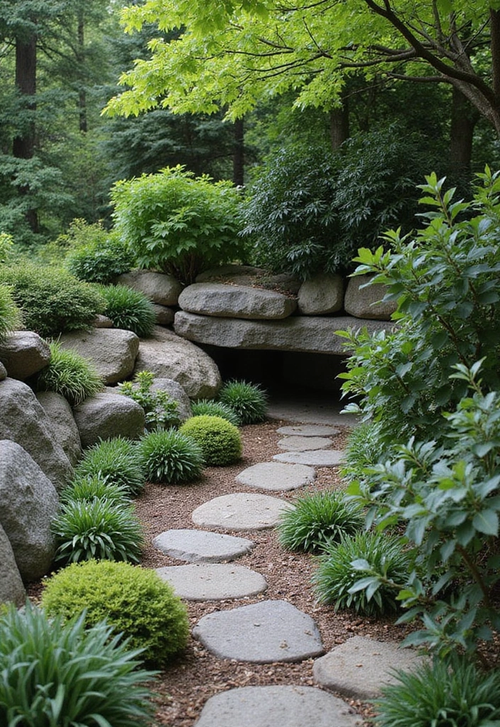 29 Rock Garden Landscaping Tips for a Natural Look - 28. Create Shade Areas