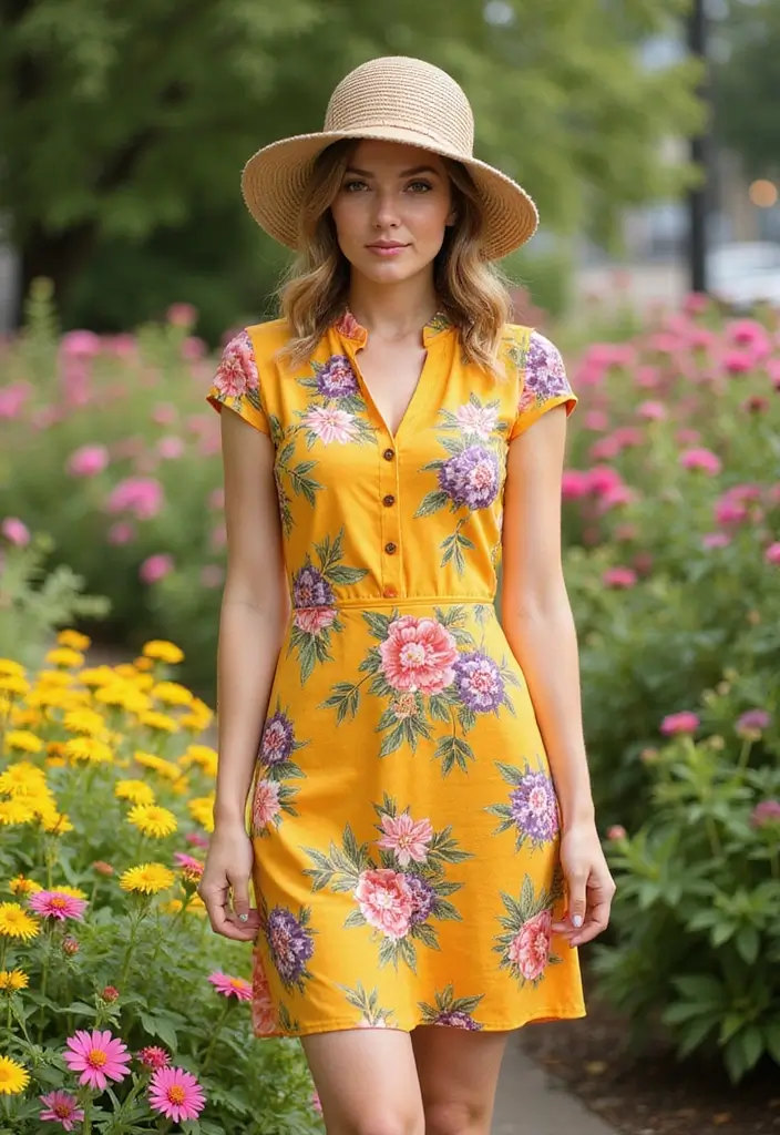 29 Stylish Garden Party Dress Ideas for Every Occasion - 22. Brightly Colored Shift Dress