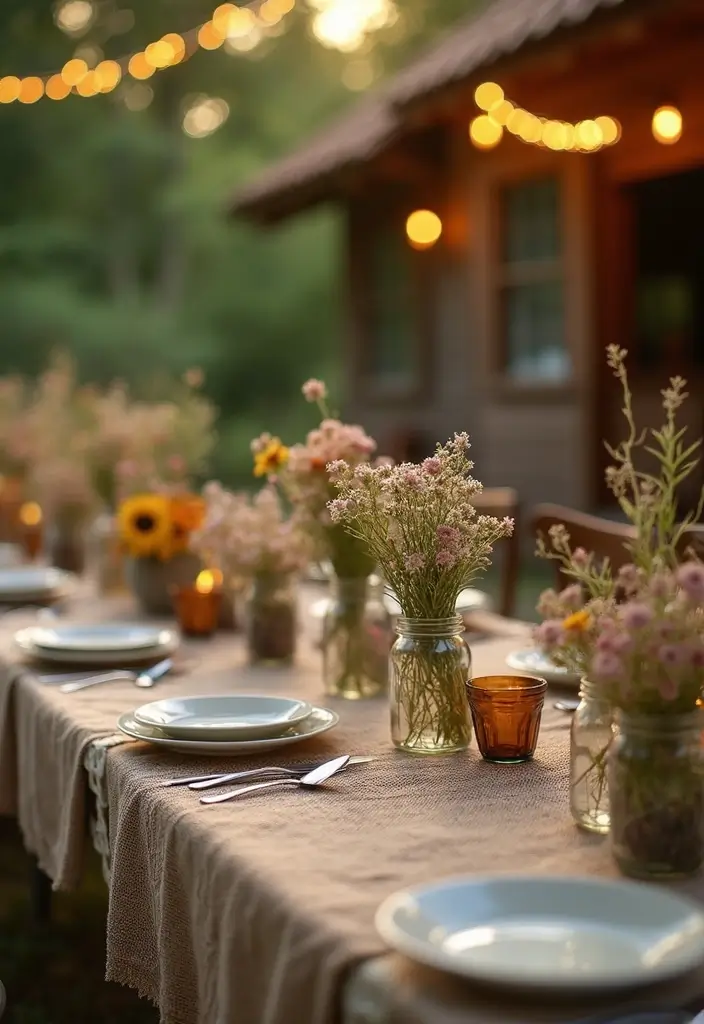 29 Summer Garden Party Themes to Inspire Your Next Outdoor Gathering - 2. Rustic Charm