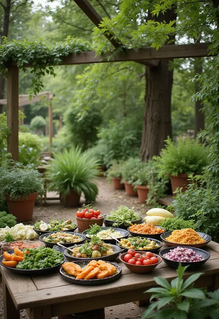 29 Summer Garden Party Themes to Inspire Your Next Outdoor Gathering - 21. A Garden Adventure: Plant-based Cooking