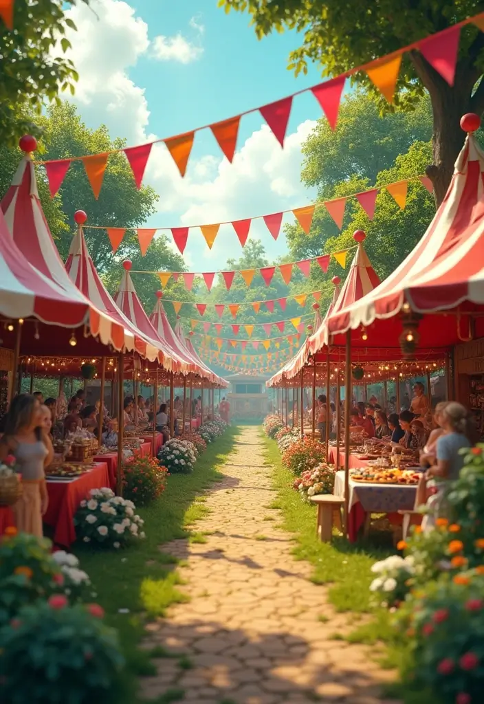 29 Summer Garden Party Themes to Inspire Your Next Outdoor Gathering - 26. Carnival Celebration