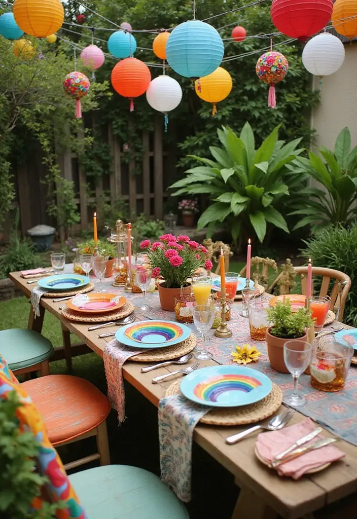29 Summer Garden Party Themes to Inspire Your Next Outdoor Gathering - 8. Color Explosion