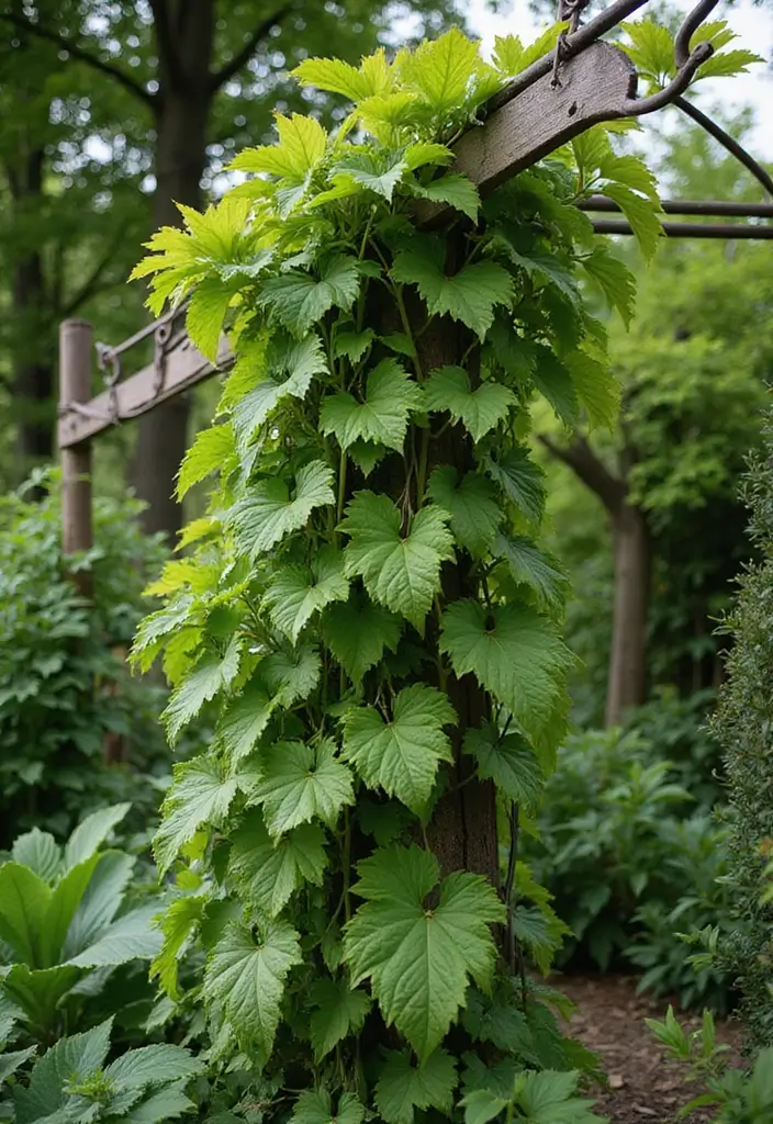 29 Unique Secret Garden Ideas to Create Your Own Hidden Oasis - 12. Climbing Plants: Adding Height and Drama