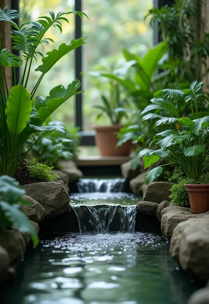 29 Unique Secret Garden Ideas to Create Your Own Hidden Oasis - 3. Indoor Water Features: Serenity in Sound