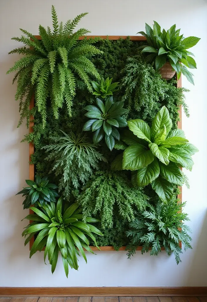 29 Unique Secret Garden Ideas to Create Your Own Hidden Oasis - 8. Indoor Plant Wall: A Living Work of Art