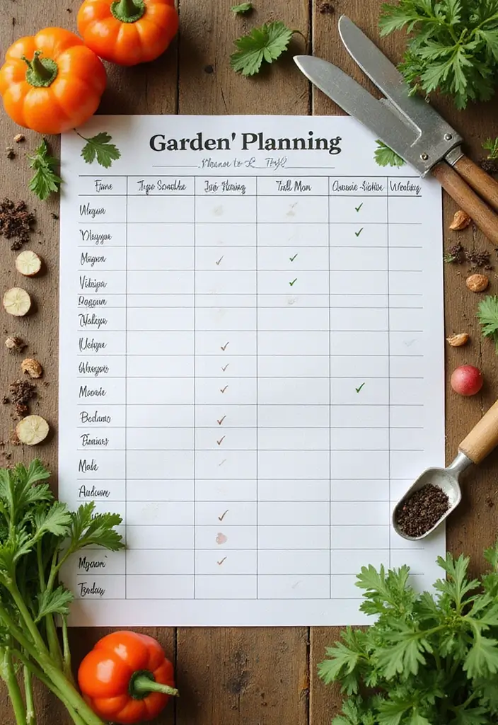 29 Vegetable Garden Design Ideas for a Bountiful Harvest - 15. Seasonal Planting Schedules