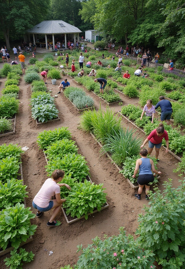 29 Vegetable Garden Design Ideas for a Bountiful Harvest - 20. Community Gardens