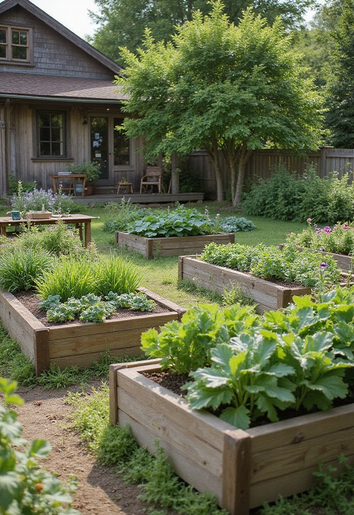 29 Vegetable Garden Design Ideas for a Bountiful Harvest - 21. Rustic Farmhouse Style
