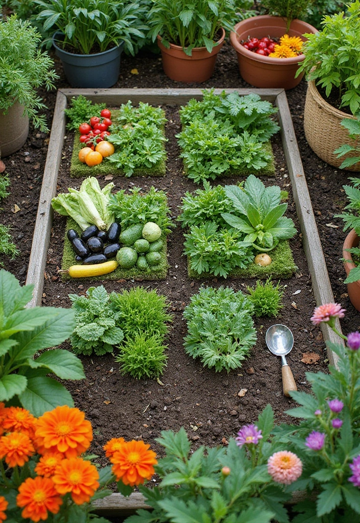 29 Vegetable Garden Design Ideas for a Bountiful Harvest - 7. Square Foot Gardening