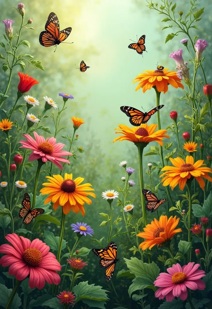 29 Vegetable Garden Design Ideas for a Bountiful Harvest - 8. Pollinator Gardens