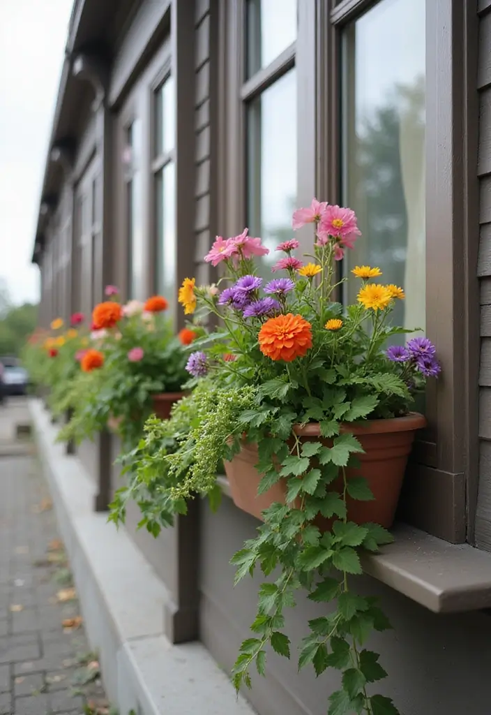 30 Balcony Garden Ideas for Urban Green Living - 13. Window Boxes