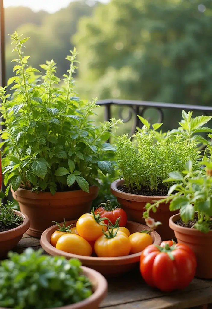 30 Balcony Garden Ideas for Urban Green Living - 2. Edible Balcony Garden